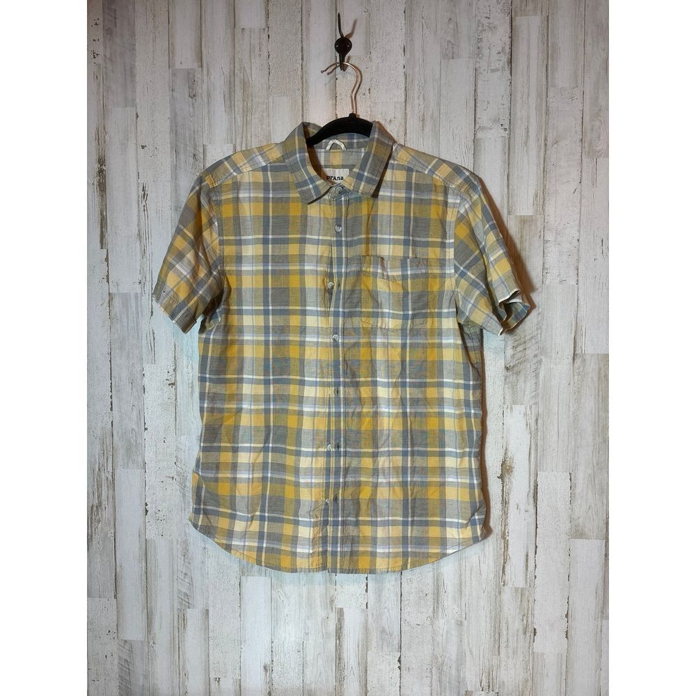 Mens prAna Short Sleeve Shirt Size medium